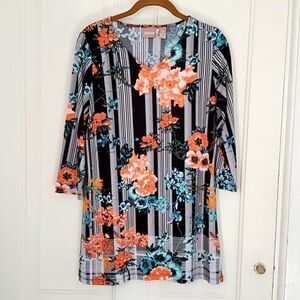 Chico's Striped Tunic Top